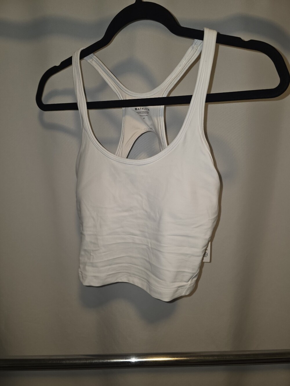 Athleta White Intention Crop Bra NWT